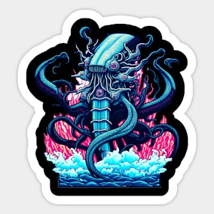 Mechanical Octopus Sticker